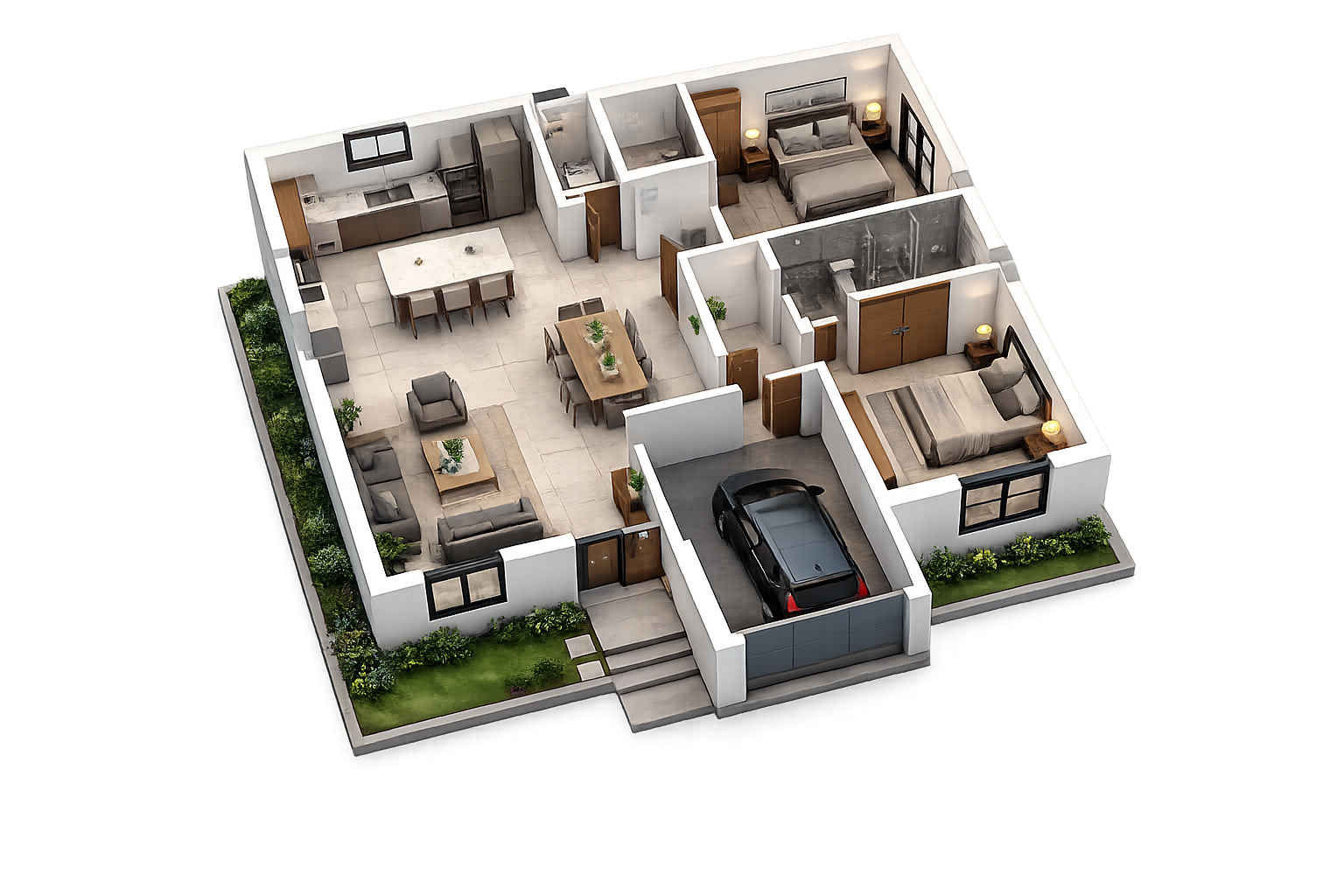Modern luxury home design by GG Constructions