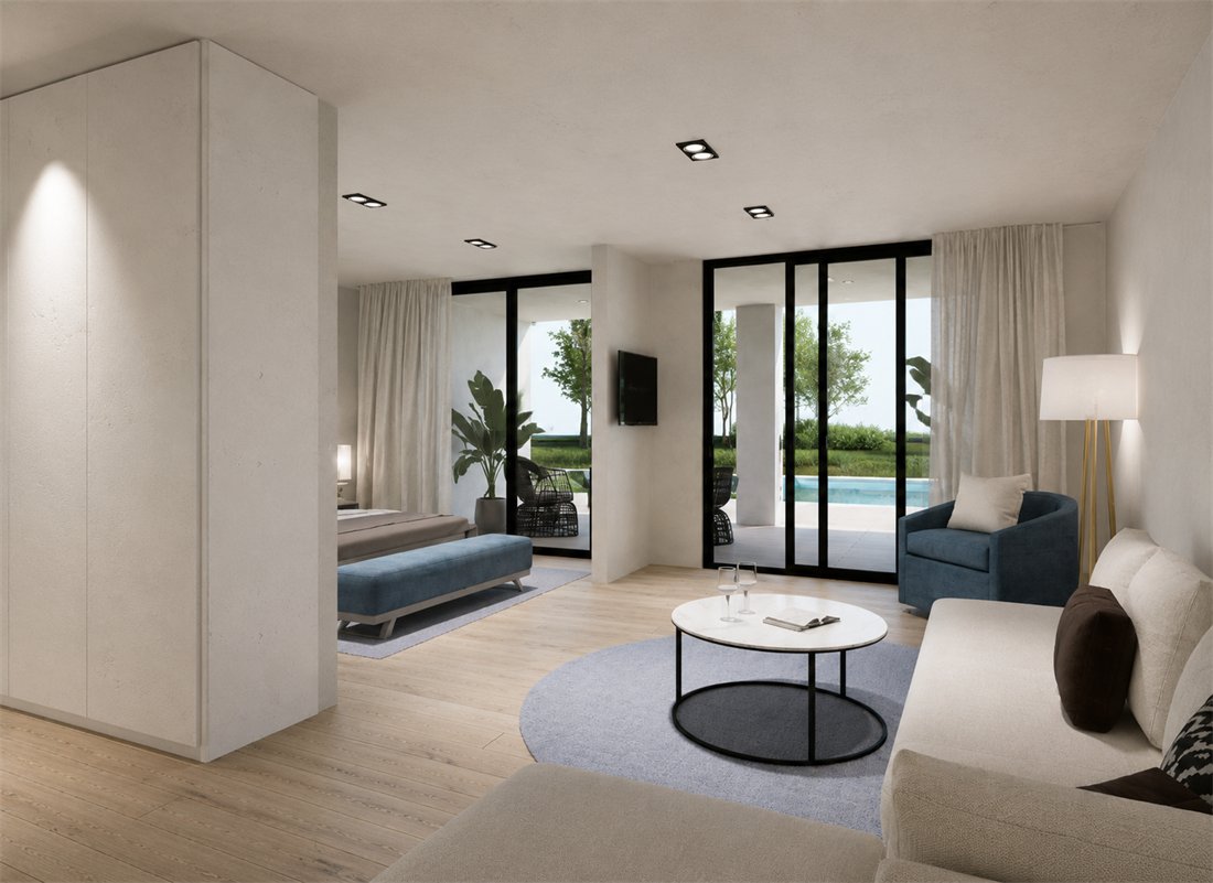Terrace view of Luxury Boutique Hospitality Project